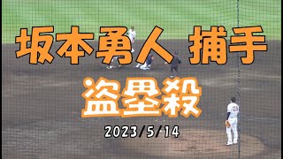 坂本勇人捕手　盗塁殺