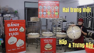 Combo 2 trong 1|hấp chín và ủ bán bánh nóng|bánh bao|nhàn vũ