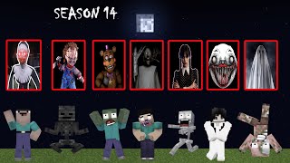 Season 14 All Ghosts Vs Monster School : Minecraft Animation