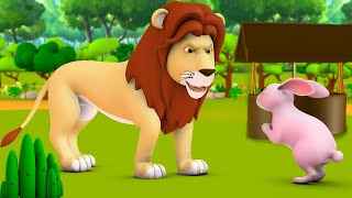 சிங்கம் மற்றும் முயல் தமிழ் கதை - The Lion King and The Rabbit Tamil Story 3D Kids Moral Stories