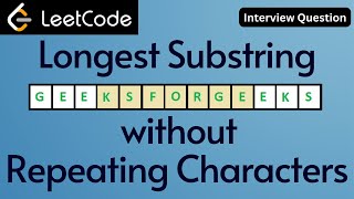 Longest Substring without Repeating Characters | Leet-Code | Interview Question |Learn in Tamil #LiT