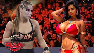 WWE FULL MATCH - Rounda Rousey Vs. Holly Mysterio : Monday Night RAW Full Match