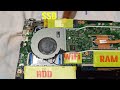 Asus X415JA - BV012T Ram, ssd, hardisk, battery change and upgrade.