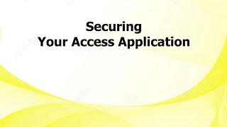 AL: Securing Your Access Application