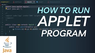 HOW TO RUN APPLET PROGRAM IN JAVA | DRAW RECTANGLE IN APPLET | VUZZARE
