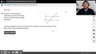 2-2 Example 2 Write a Flow Proof