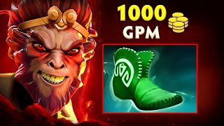 1000+ GPM Monkey King Farm Machine🔥New Meta Offlane Tranquil Boots Build  22Kills in 5K MMR