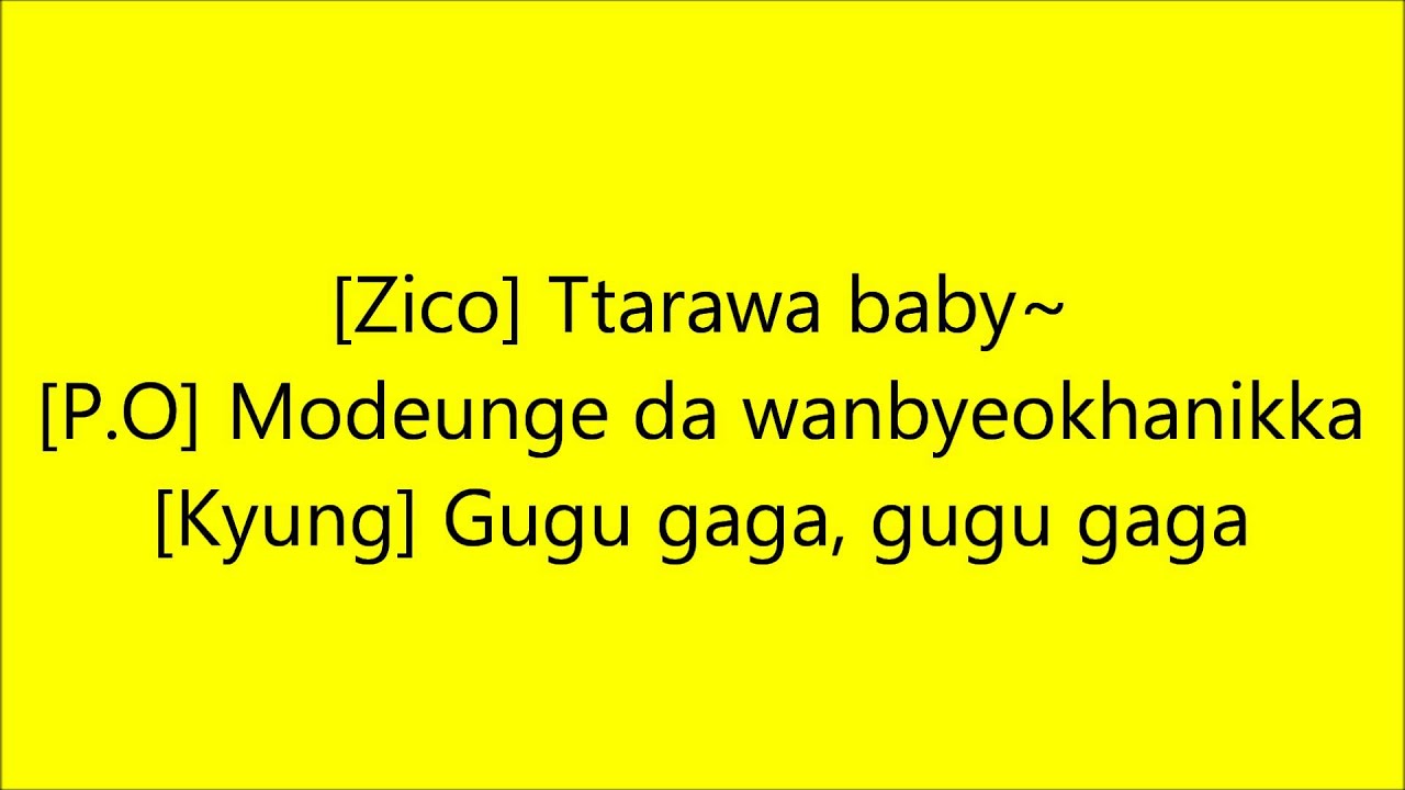 Nalina - Block B (Romanized Lyrics) - YouTube