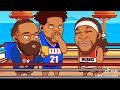 nba版wwe：恩比德大战哈雷尔