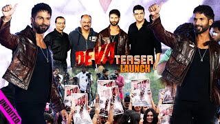 UNCUT - DEVA official teaser launch  | SHAHID KAPOOR