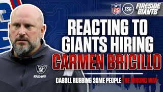 Reacting to Giants Hiring Carmen Bricillo | Daboll Rubbing Some People the Wrong Way