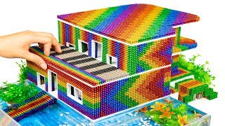 DIY - Build Amazing Piano Villa House Aquarium With Magnetic Balls (Satisfying) - Magnet Balls