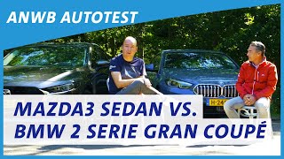 BMW 2 Serie Gran Coupé vs. Mazda3 Sedan (DE KLEINE SEDAN IS TERUG) 2020 review | ANWB Autotest