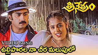 Ulliporala Na Cheera Malupulo Video Song || Trinetram Movie Songs | Raasi | Sijju | Trinetram