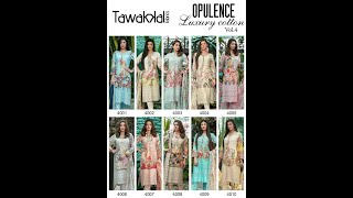 Tawakkal Fabric Opulence Luxury Cotton Vol 4 Pakistani Suit|Latest Design Of Luxury Cotton Suit 2021