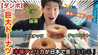 [ダンボ]超巨大ドーナツ！でも味は本場アメリカンで最高すぎるw[スイーツ][モッパン]