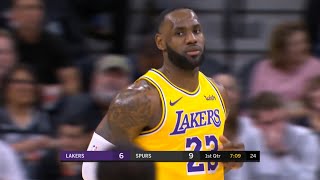 Los Angeles Lakers vs San Antonio Spurs - 1st Qtr Highlights | November 25, 2019-20 NBA Season