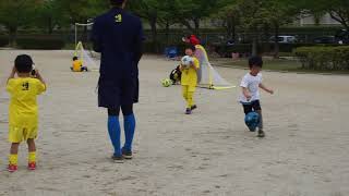 継続は力なり20180414　土曜篠目KIDSサッカースクール【JOANサッカースクール　スパークルキッズJOAN校　JOANスポーツクラブ 安城　三河】