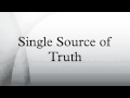 Single Source of Truth