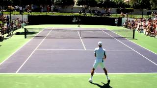 Novak Djokovic Practice 2013 BNP Paribas Open Indian Wells