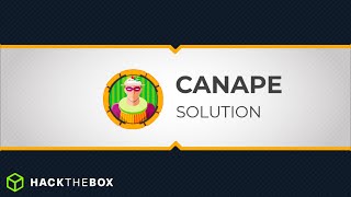 CANAPE 🟠 | HackTheBox - Solution