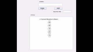 Stack In GUI By Java. || IDE :- Eclipse