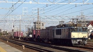 JR貨物 EF64-1014 (1653レ) / EF210-108+EF66-133 (1250レ) 清洲駅 離合