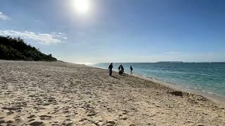 瀬底島の瀬底ビーチは冬でも絶景