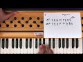 آموزش هارمونیه تات بهروی درس 10 .learning harmonium lesson 10 bhairavi thaat.