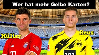 Fußball Quiz: Errate den Bundesliga Spieler mit den meisten gelbe Karten!