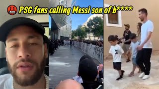 Messi and Neymar booed by PSG fans outside club headquarters