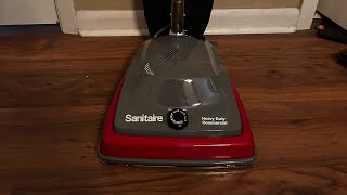 Sanitaire SC-679K Unboxing and vacuuming ,