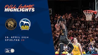 Basketball Löwen Braunschweig vs. ALBA BERLIN - Full Game Highlights - Spieltag 30, 2023/24