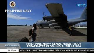 Philippine navy sends home Pinoy repatriates from India, Sri Lanka