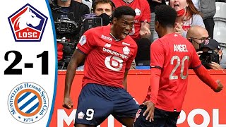 Lille vs Montpellier 2-1 All Goals & Highlights 29/08/2021 HD