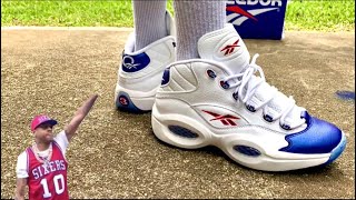 🧊BLUE PEARL TOE🧊 Allen Iverson Question Mid (Hang~N~Swang REVIEW) Reebok