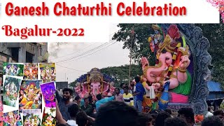 Ganesh chaturthi Celebration 2022 | Bagalur | Ganesh Nimarjan | Grand celebration | Manjunathvlogs