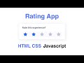 Build a 5 Star Rating System || HTML, CSS & JavaScript Tutorial