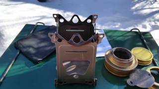 Two Lightweight Camp Stoves - Trangia and Emberlit