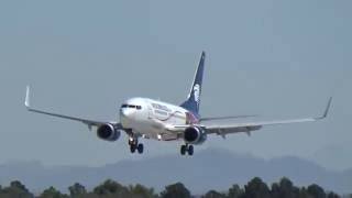 AeroMexico 737-752(XA-GOL)(Tarjeta Santander Livery) arrives at Las Vegas!