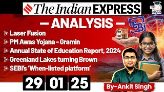 The Indian Express Analysis | 29 January 2025 | Daily Newspaper Analysis | UPSC CSE 2025