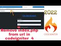 how to remove Index.php from url in codeigniter 4 |