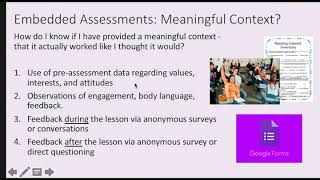 Embedded Assessments