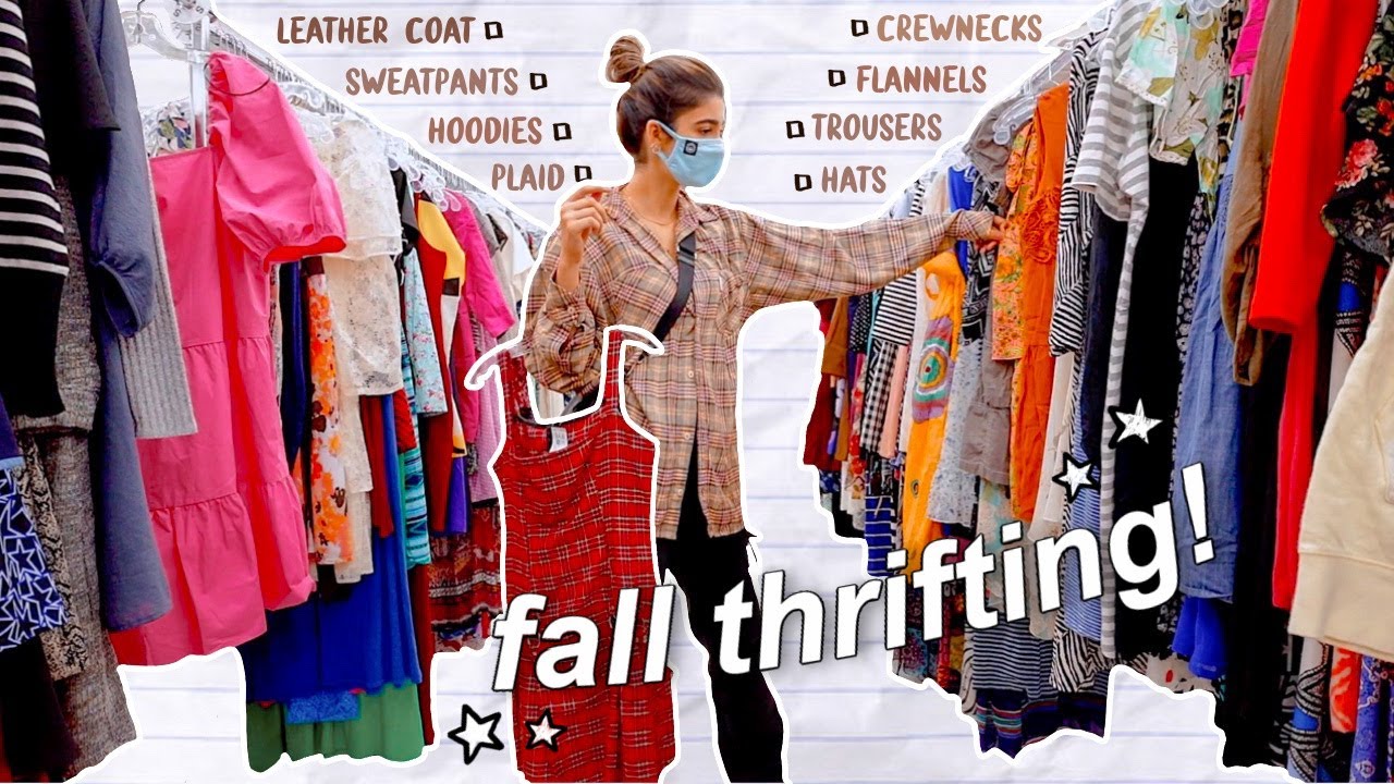 THRIFTING My FALL WISHLIST ☆ Denim, Plaid, Hoodies + More! - YouTube