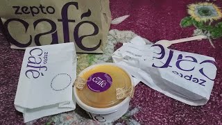 Zepto Cafe Food Unboxing \u0026 Review - Food delivery in 10 mins? Taste? Quality? Packaging?