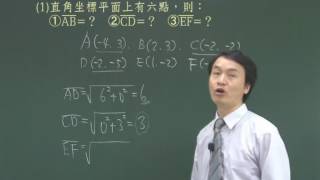 【林晟數學－國3冊】試看第5集 平面上二點求距離