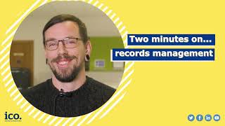 Two minutes on records management