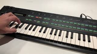 Yamaha DX100 synthesizer.