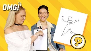 Brits Play Draw Something - Emeric and Ellie 你画我猜：老外画筷子竟然能这么污