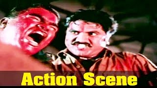 Indhu Movie : Sarath Kumar, And Prabhu Deva, Action Scene